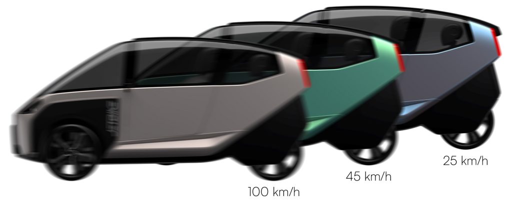 Das JETBIKE gibt es in 3 verschiedenen Geschwindigkeitsvarianten (25 km/h, 45 km/h und 100 km/h) um für jede Strecke die geeignete Variante im Angebot zu haben.